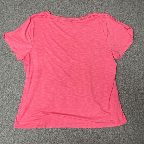 WOMAN'S IDEOLOGY PLUS SIZE HOT PINK YOGA/FITNESS‎ SUMMER TOP.SZ 3X - Picture 6 of 7